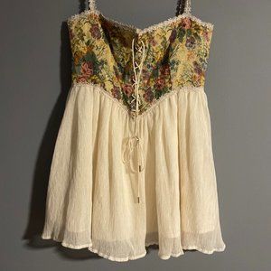 Cider Secret Garden Corset Mini Dress